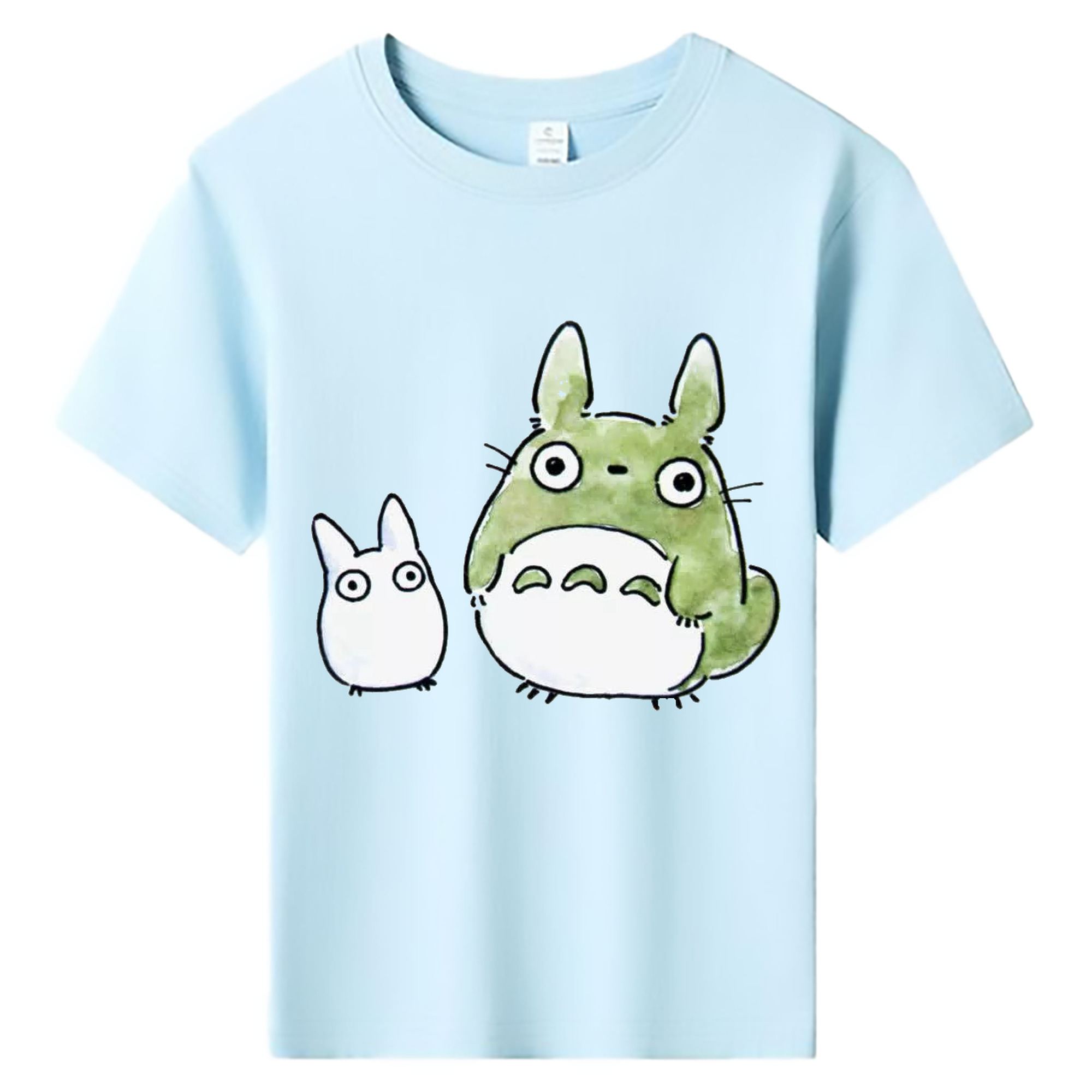 （画像用） となりのトトロ 草壁メイ 草壁サツキ My Neighbor Totoro Satsuki Kusakabe Mei Kusakabe 綿100％キッズTシャツ（フロントプリント）
